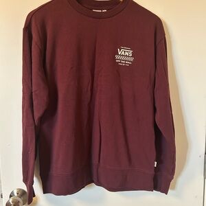 Vans womens Maroon Crewneck Sweater
